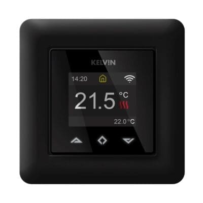 Svart tylösand termostat